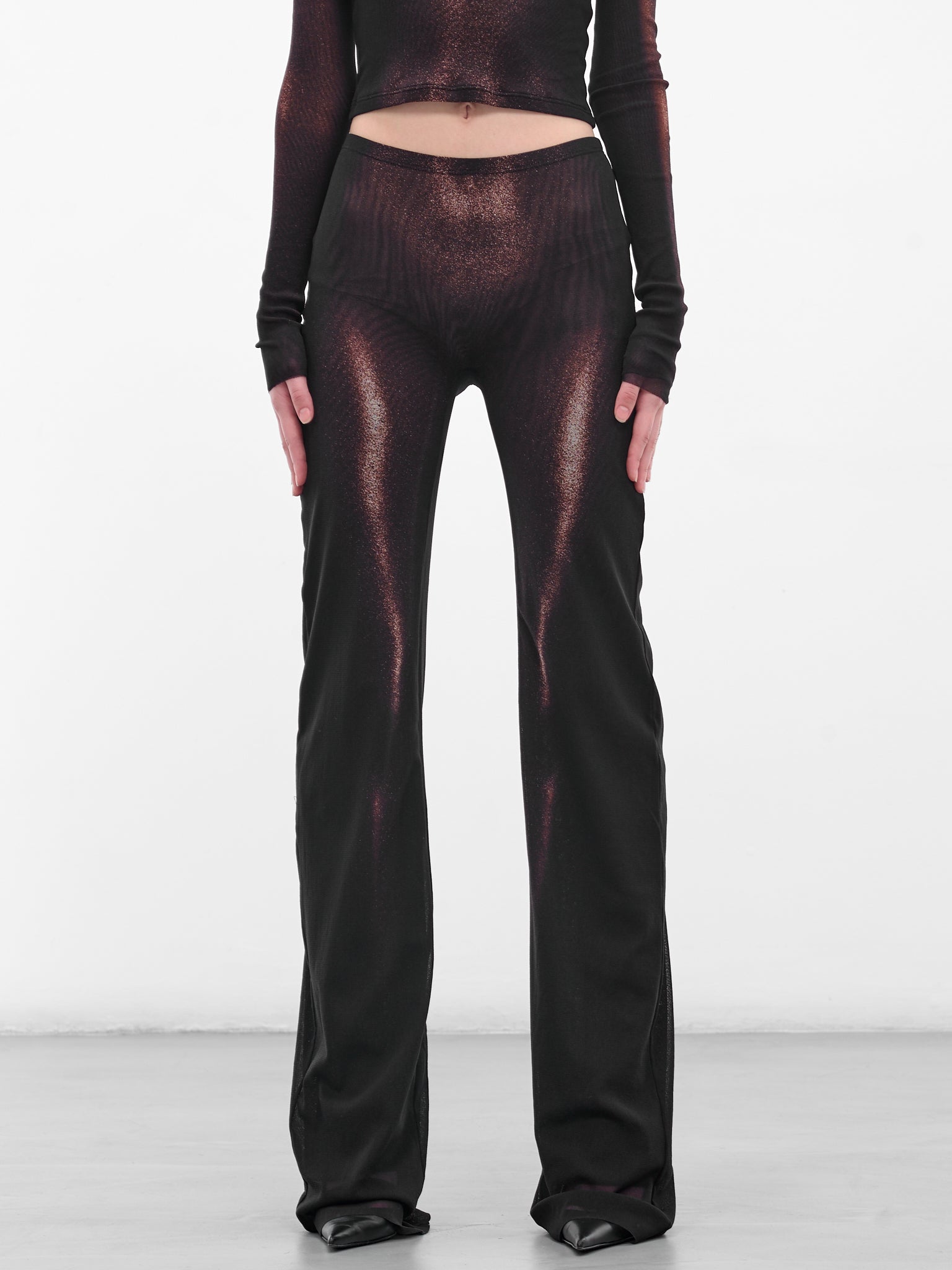 The Bronze Body Dust Pants (25-04-W-TR026-M010P-BLACK-BROW)