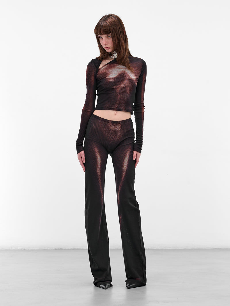 The Bronze Body Dust Pants (25-04-W-TR026-M010P-BLACK-BROW)