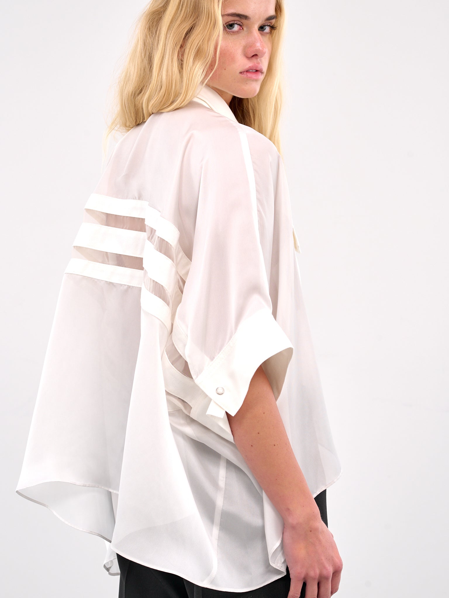 Satin Blouse (25-07825-151-OFF-WHITE)