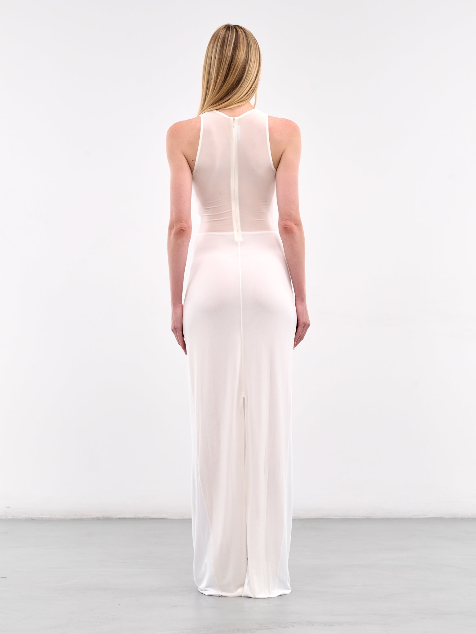 The Conical Dress (25-34-F-RO372-J082-WHITE-ECRU)