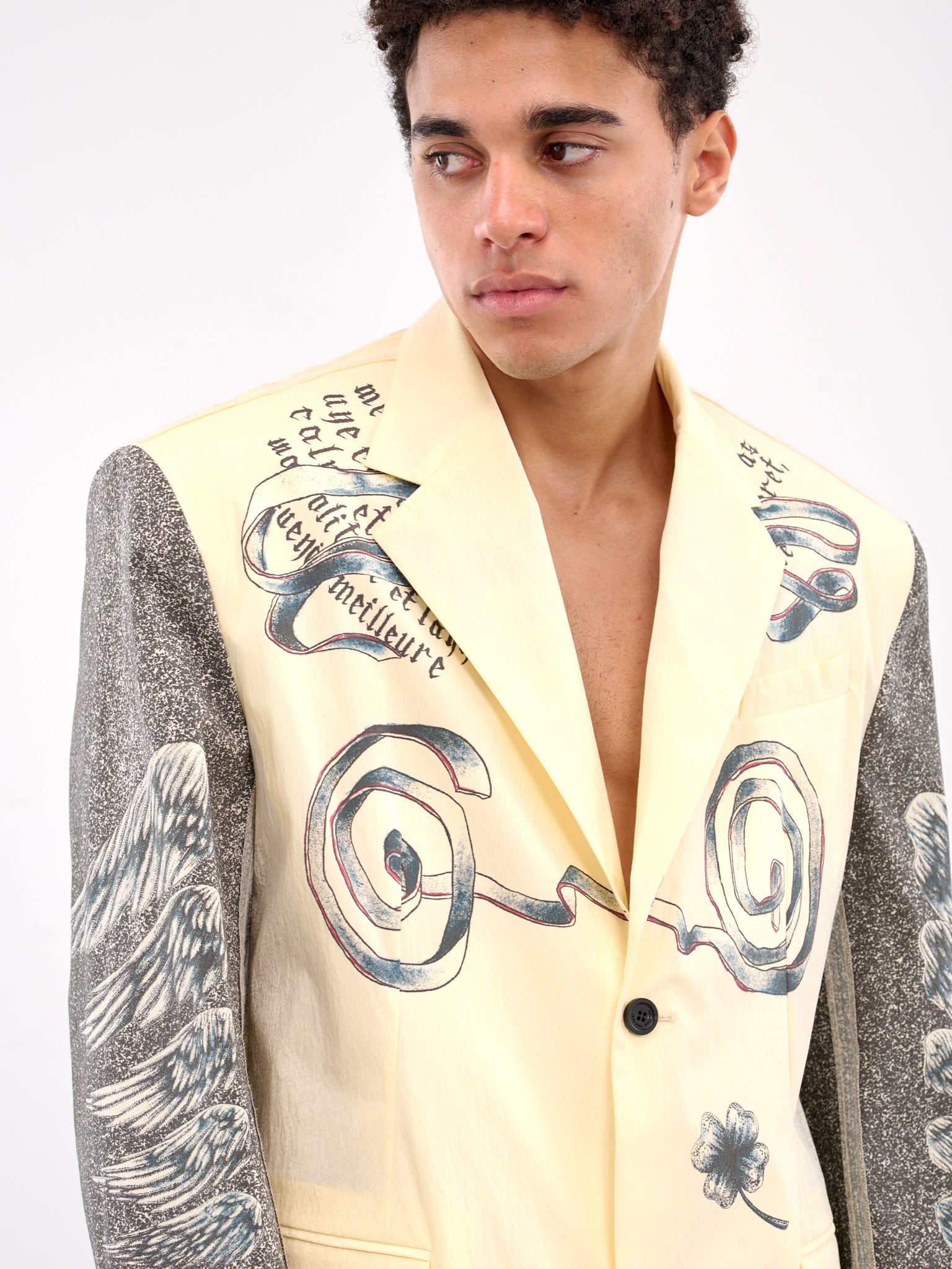 The Multi-Tattoo Suit Jacket (25-34-U-VE105-C588-BLACK-WHITE)