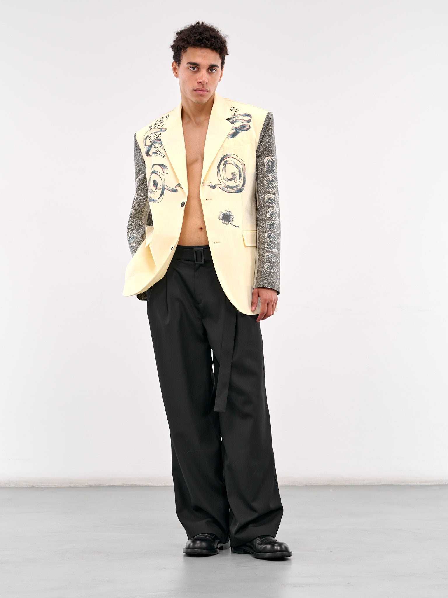 The Multi-Tattoo Suit Jacket (25-34-U-VE105-C588-BLACK-WHITE)