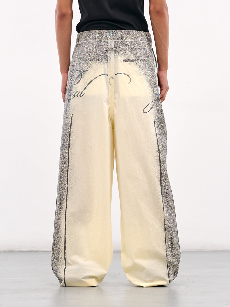 Jean-Paul GAULTIER HOMME object Synthetic Suede Pants Grey