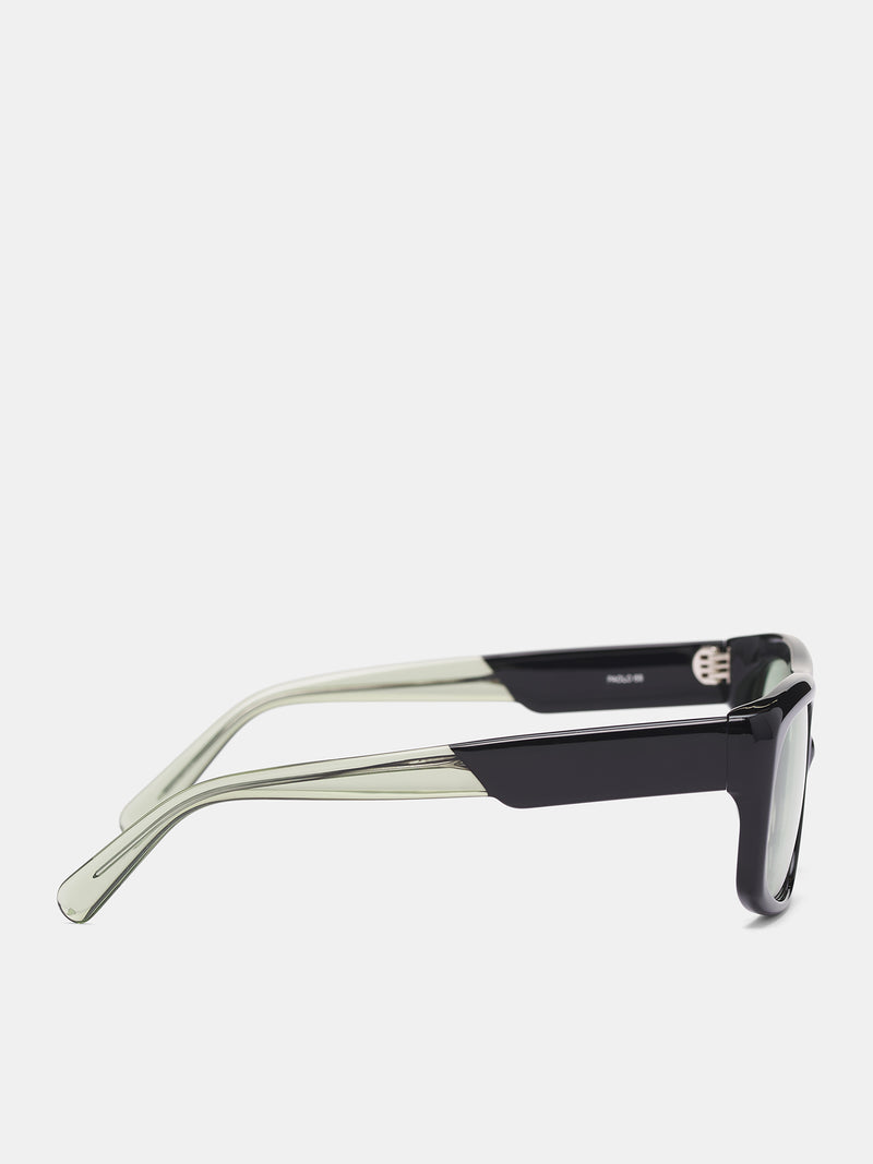 Black & Spearmint Paolo 68 Sunglasses (25018822-PAOLO-68-SPEARMINT)