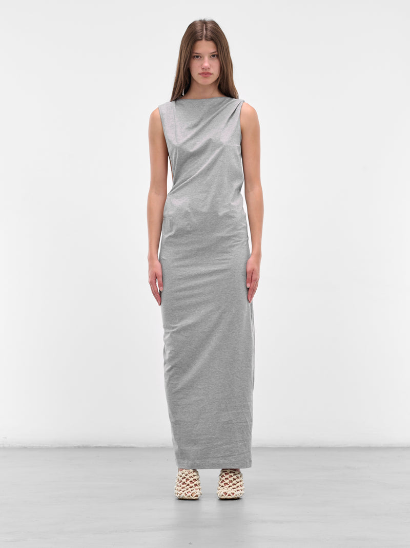 Anora Encased Nature Column Dress (25023526-GREY-MARLE)