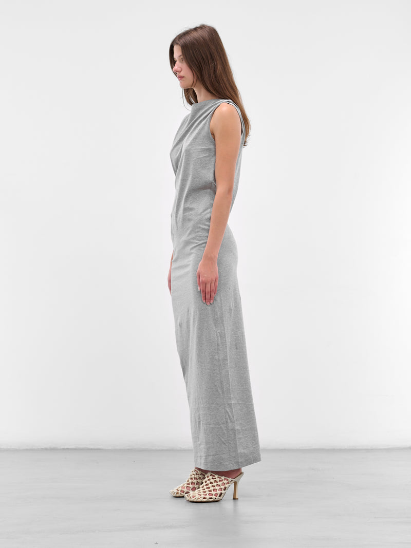 Anora Encased Nature Column Dress (25023526-GREY-MARLE)