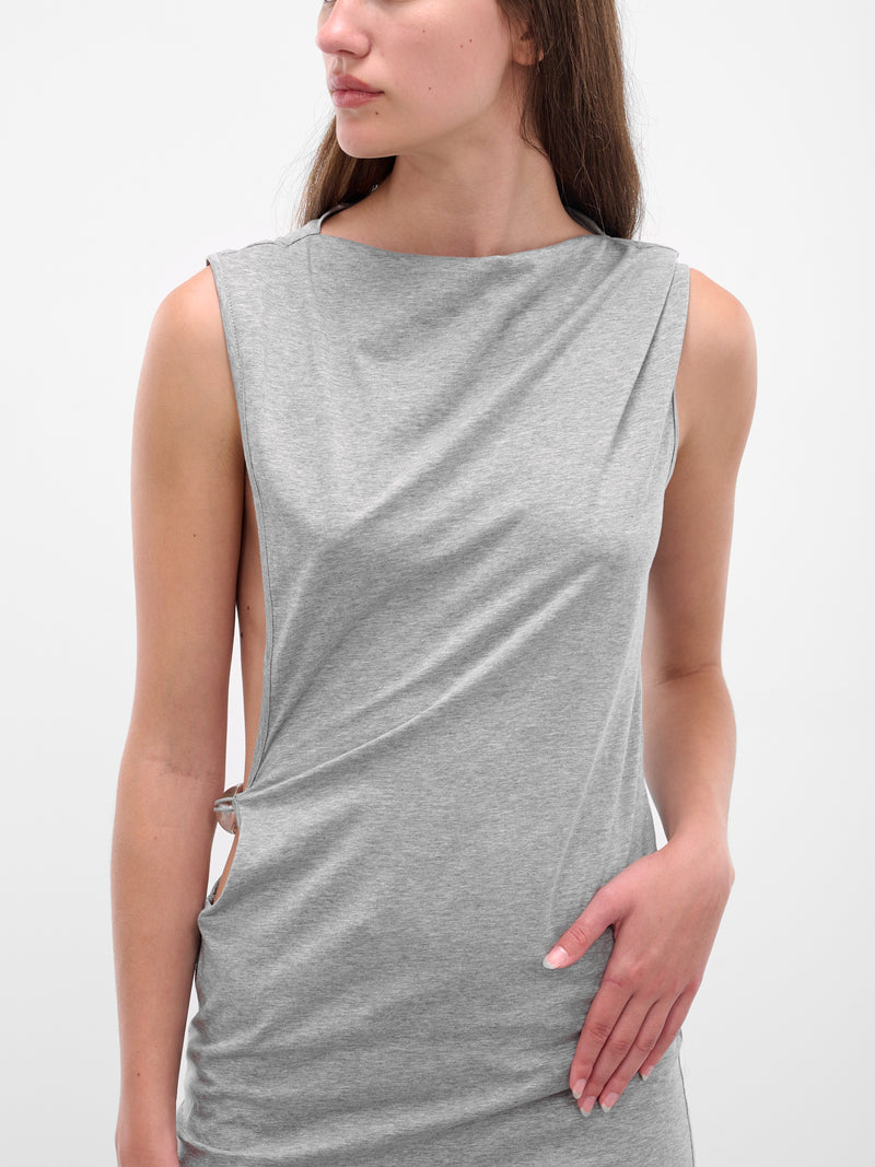Anora Encased Nature Column Dress (25023526-GREY-MARLE)