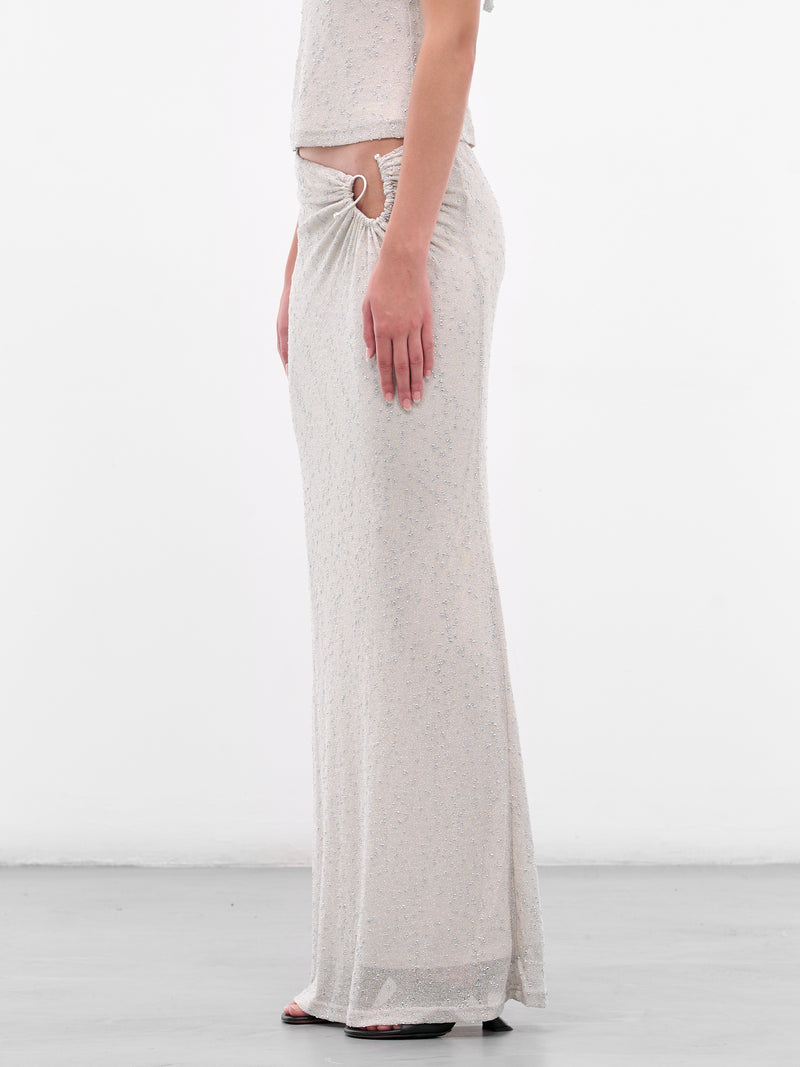 Gray Imber Metallic Looped Skirt (25024589-DUNE)