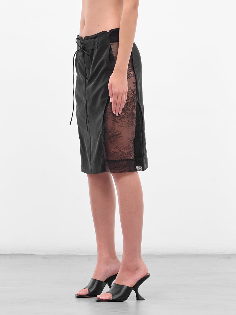 Hudson Wave Lace Boardie Skirt (25024647-BLACK)