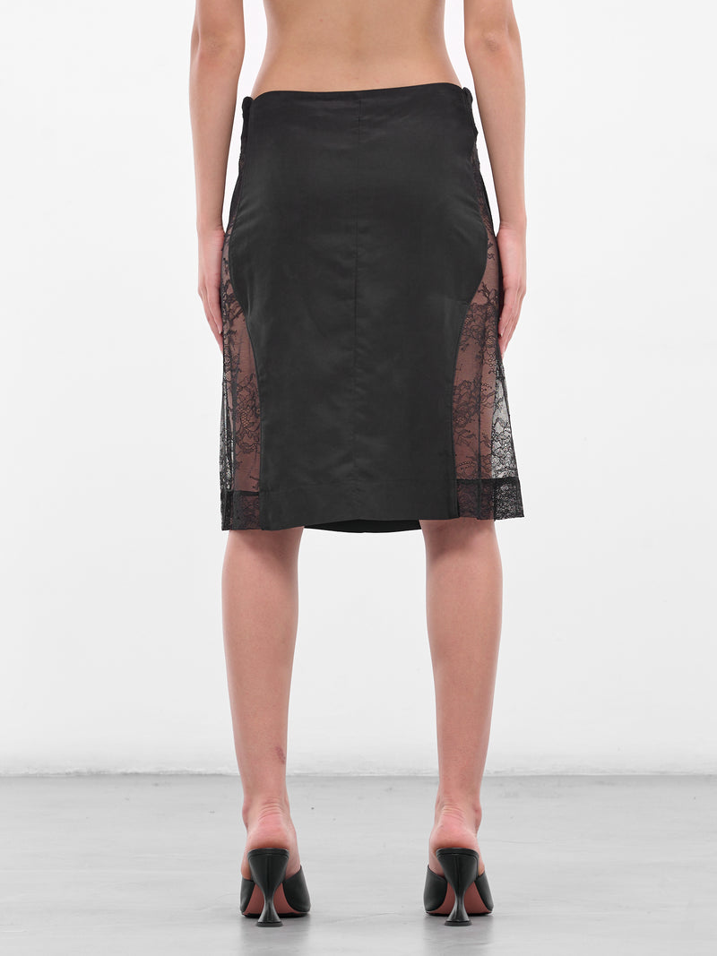 Hudson Wave Lace Boardie Skirt (25024647-BLACK)