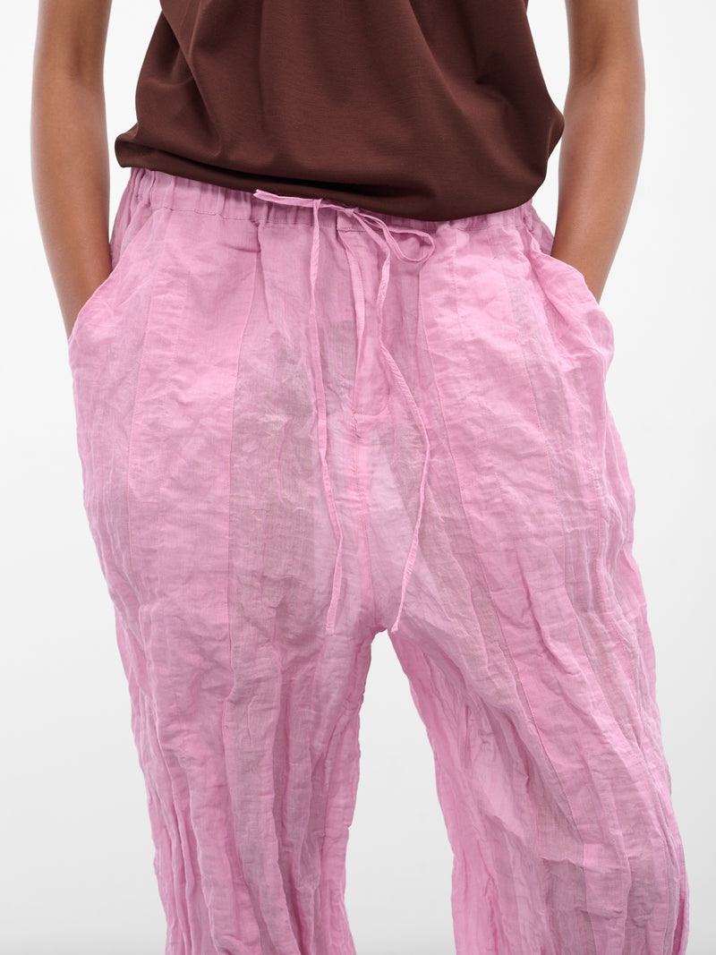 CHRISTOPHER ESBER Pink Crushed Trousers  | H.Lorenzo - detail 1