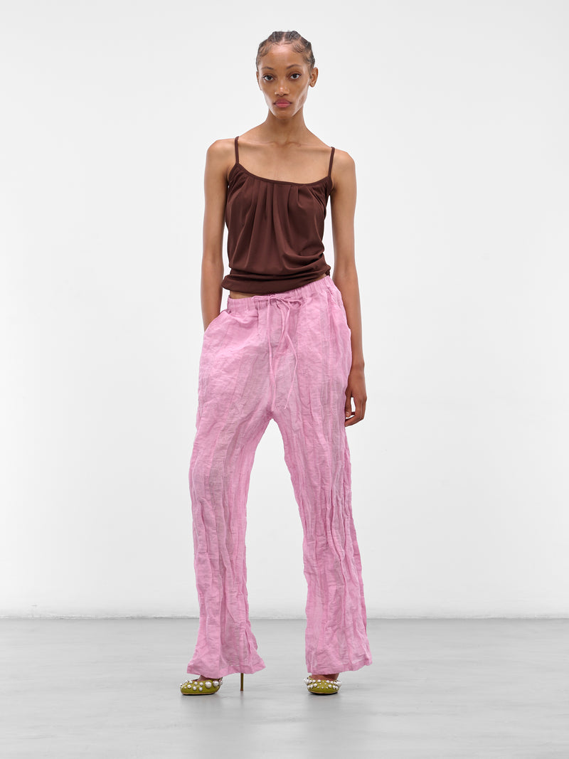 CHRISTOPHER ESBER Pink Crushed Trousers  | H.Lorenzo - styled