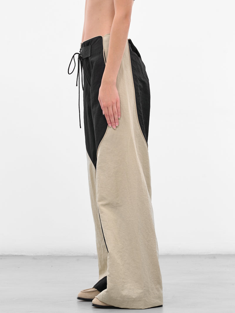 Hudson Boardie Contrast Silk Trousers (25025477-BLACK-STONE)