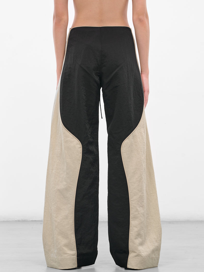Hudson Boardie Contrast Silk Trousers (25025477-BLACK-STONE)