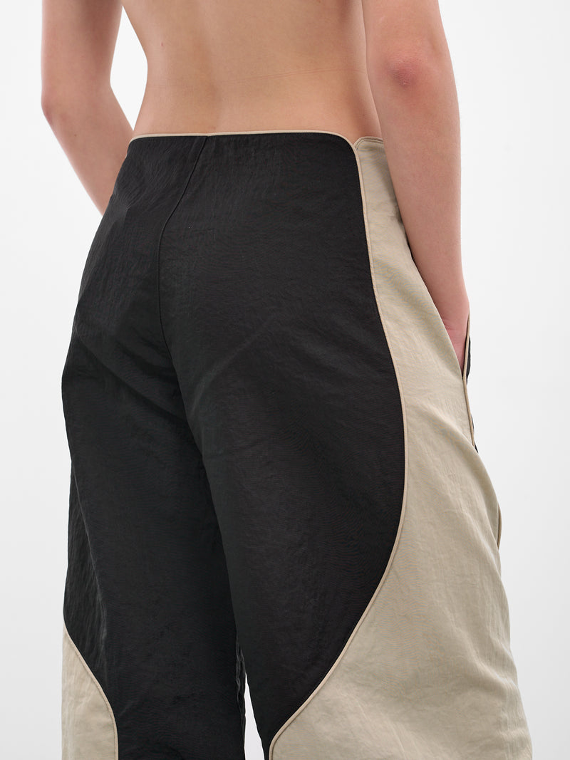 Hudson Boardie Contrast Silk Trousers (25025477-BLACK-STONE)