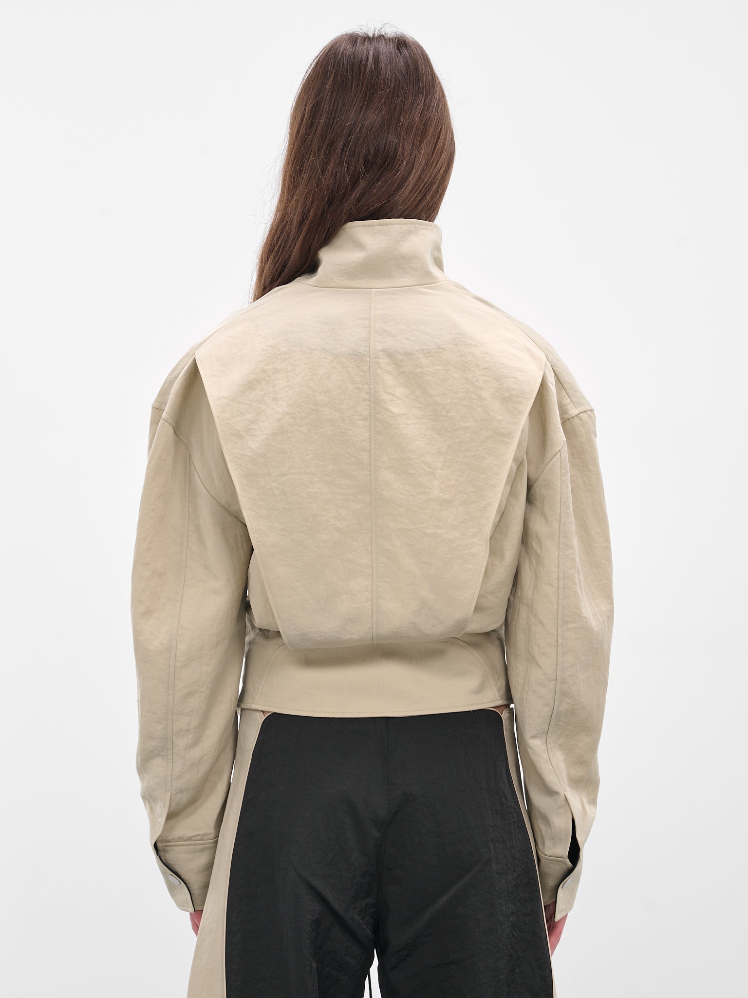 Contrast Beige Marley Jacket (25026605-STONE-BLACK)