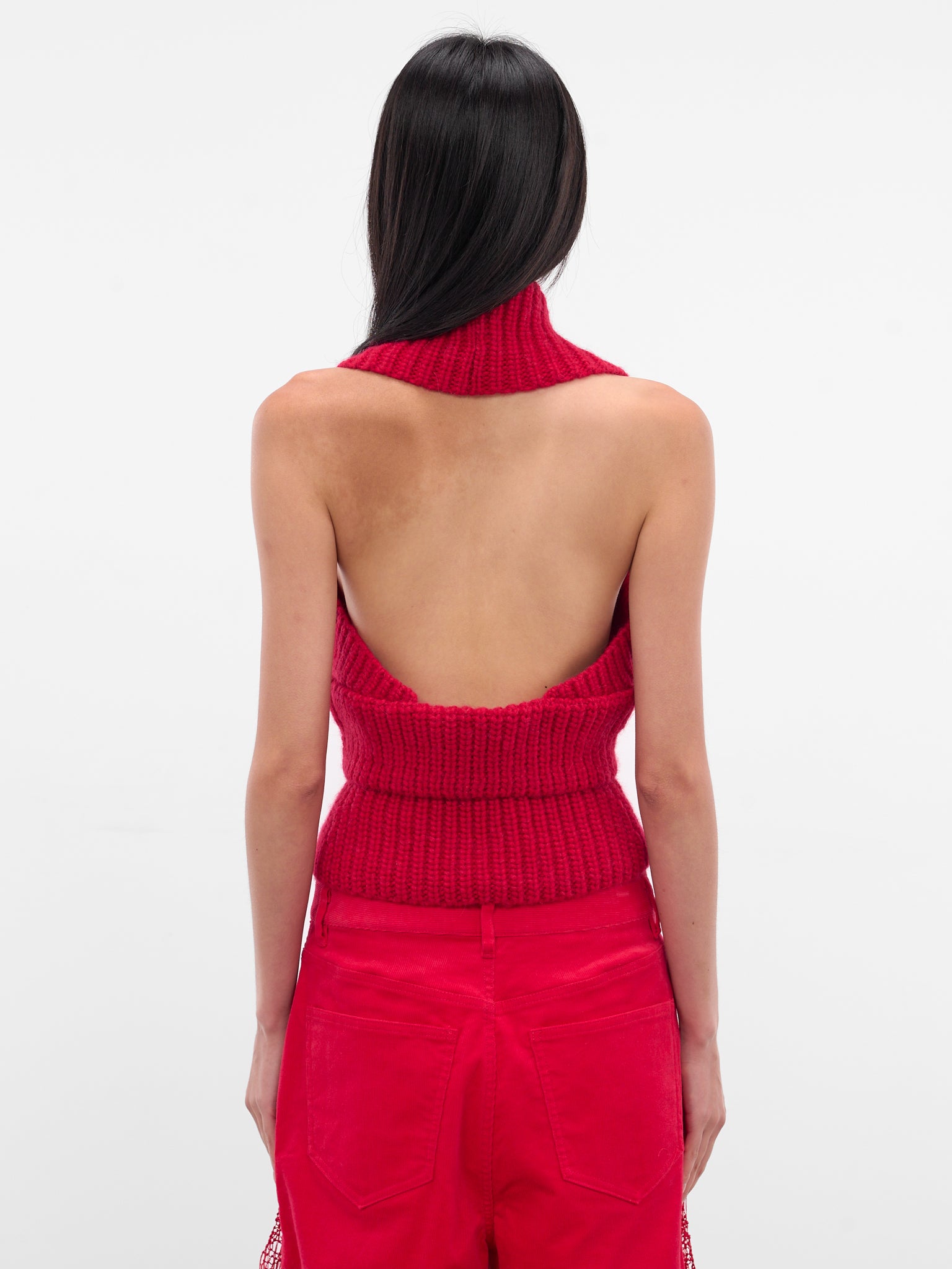 Red Wool-Alpaca Lennox Knit (25031067-CRANBERRY)