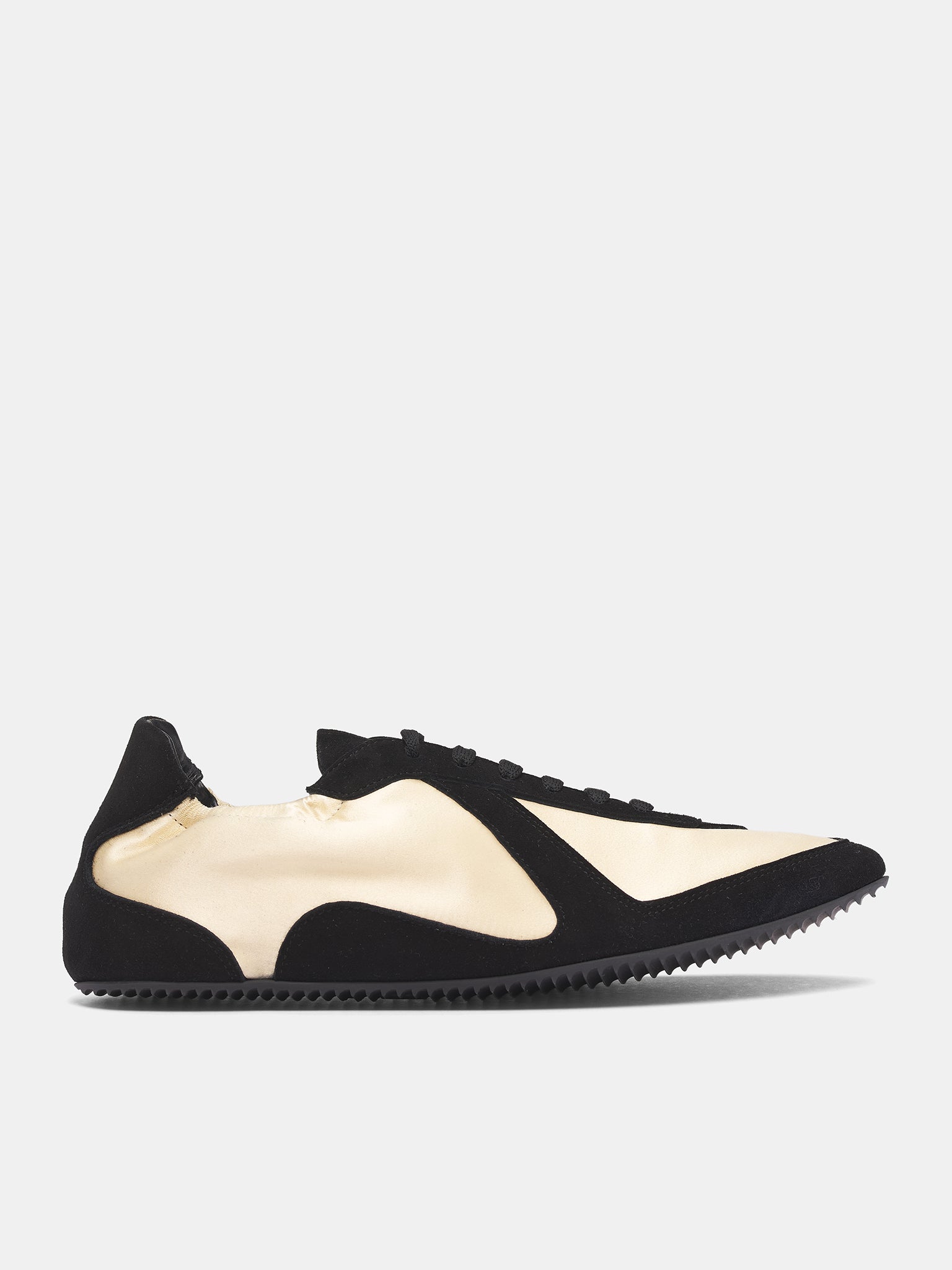 Roadie Satin Sneakers (25039046-CUSTARD-BLACK)