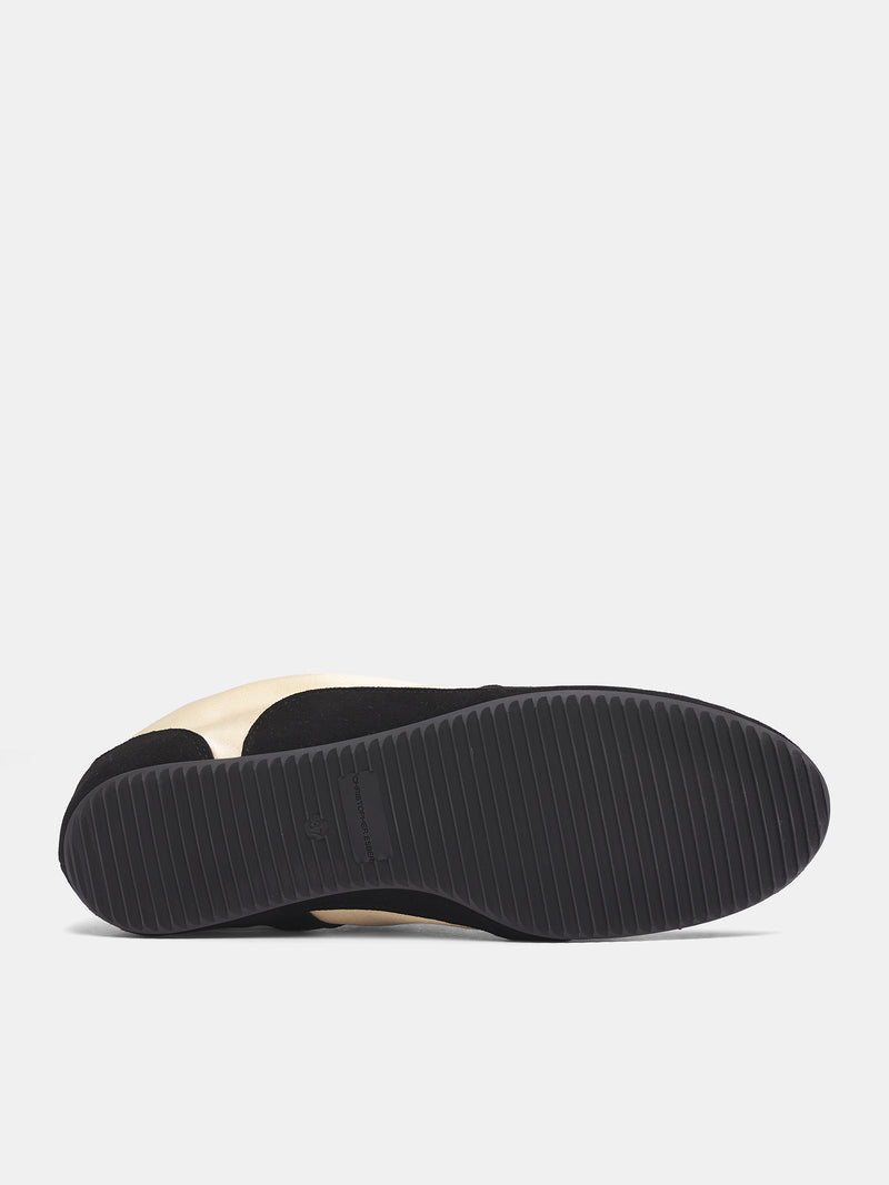 Roadie Satin Sneakers (25039046-CUSTARD-BLACK)