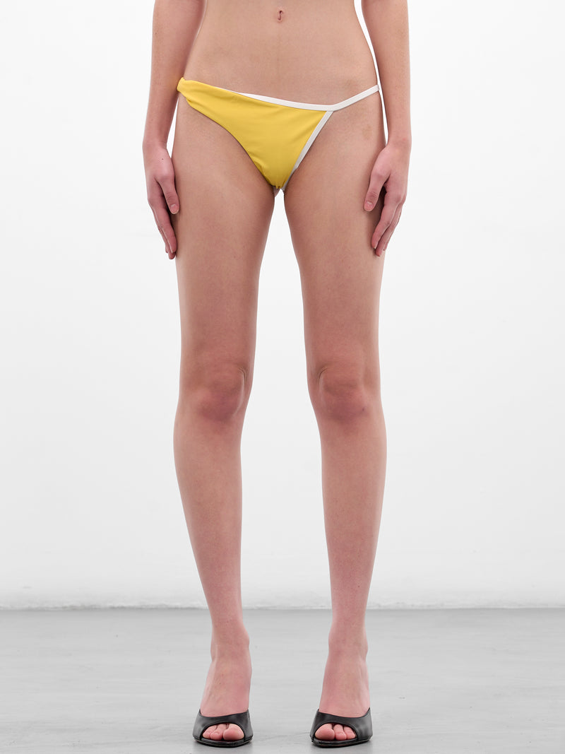 Onda Twisted Lycra Bikini Bottom (25047237-ZEST-WHITE)