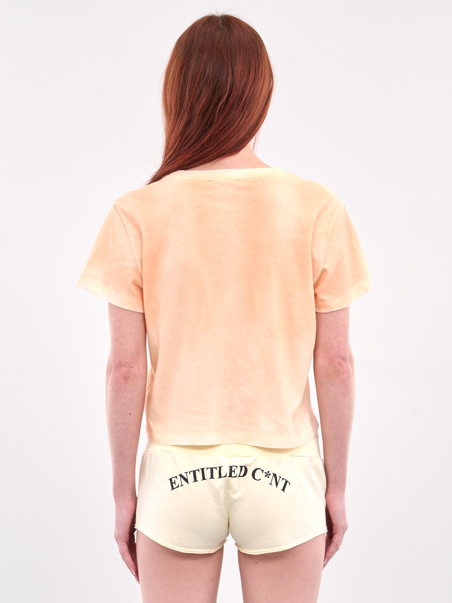 Happy Cropped Graphic Tee (25079-WASHED-PEACH)