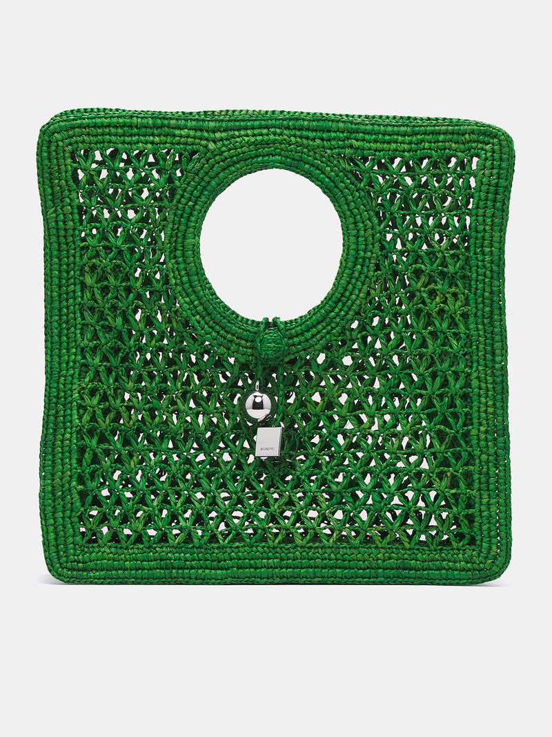 The Spiaggia Small Square Bag (251BA421-3219-GREEN)