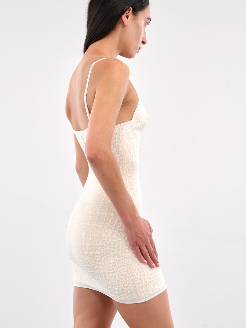 The Scala Mini Dress (251KN612-2429-OFF-WHITE)