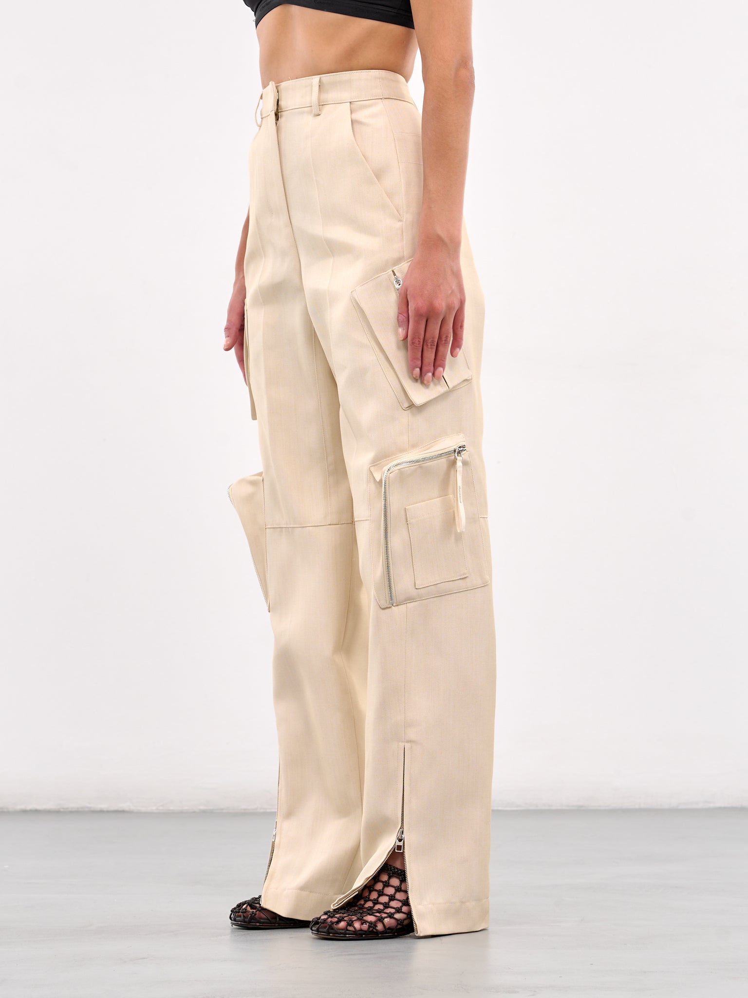 The Atelier Cargo Pants (251PA136-1629-LIGHT-BEIGE)