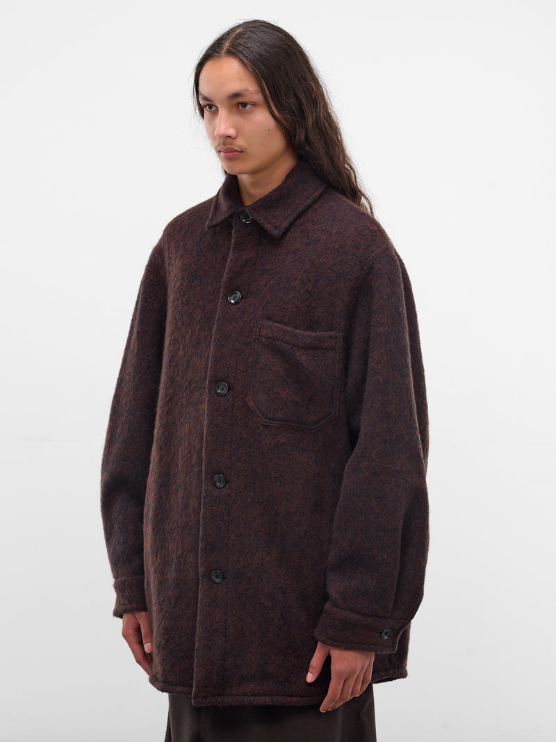 Brown Wool-Mohair Painter's Jacket (252-MJK109-BROWN)
