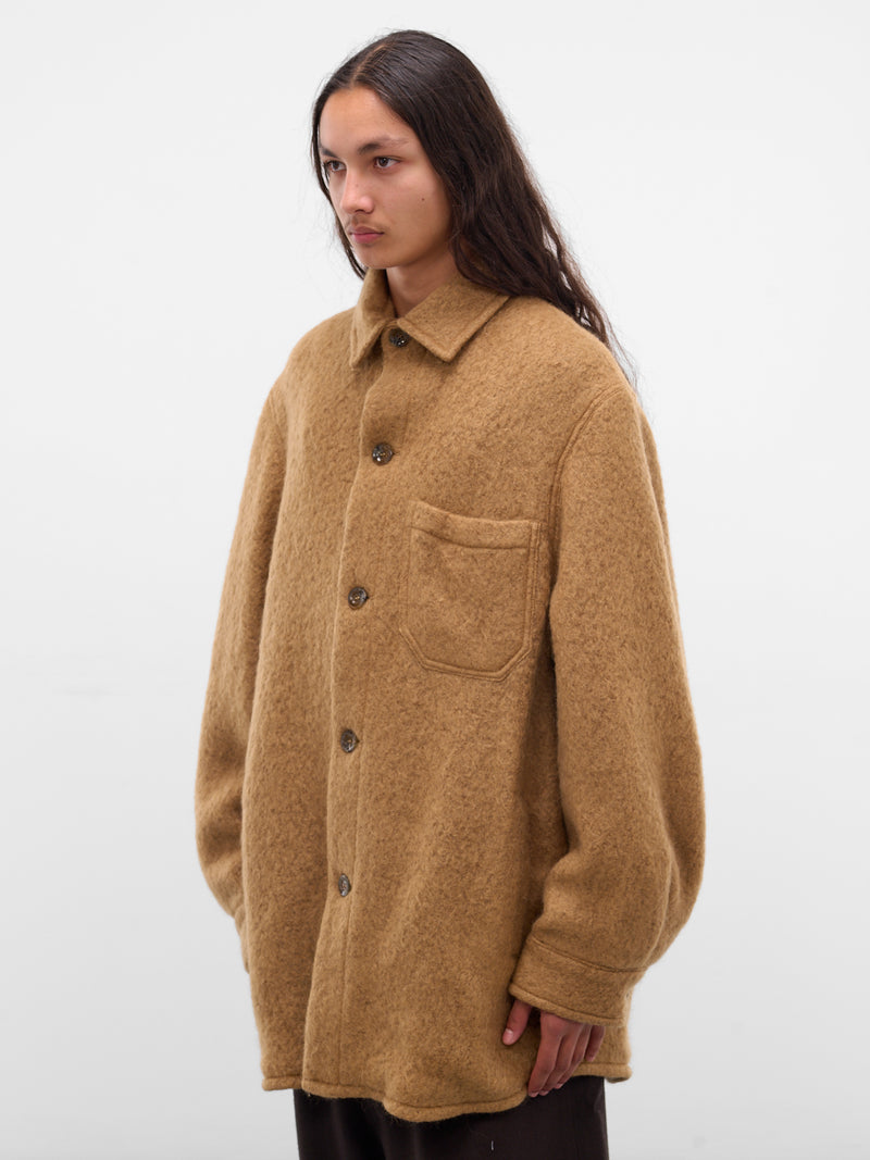 Camel Mohair-Blend Painter's Jacket (252-MJK109-CAMEL)
