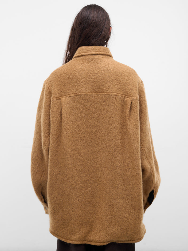 Camel Mohair-Blend Painter's Jacket (252-MJK109-CAMEL)