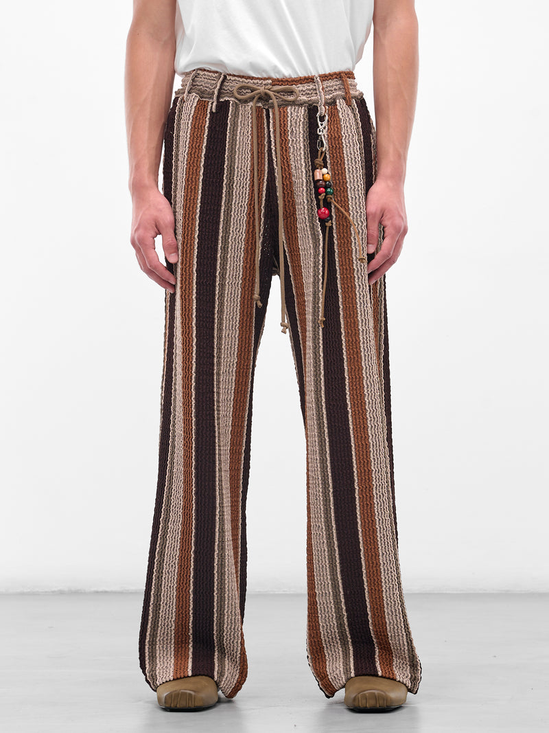 SONG FOR THE MUTE Striped Trousers | H.Lorenzo - front