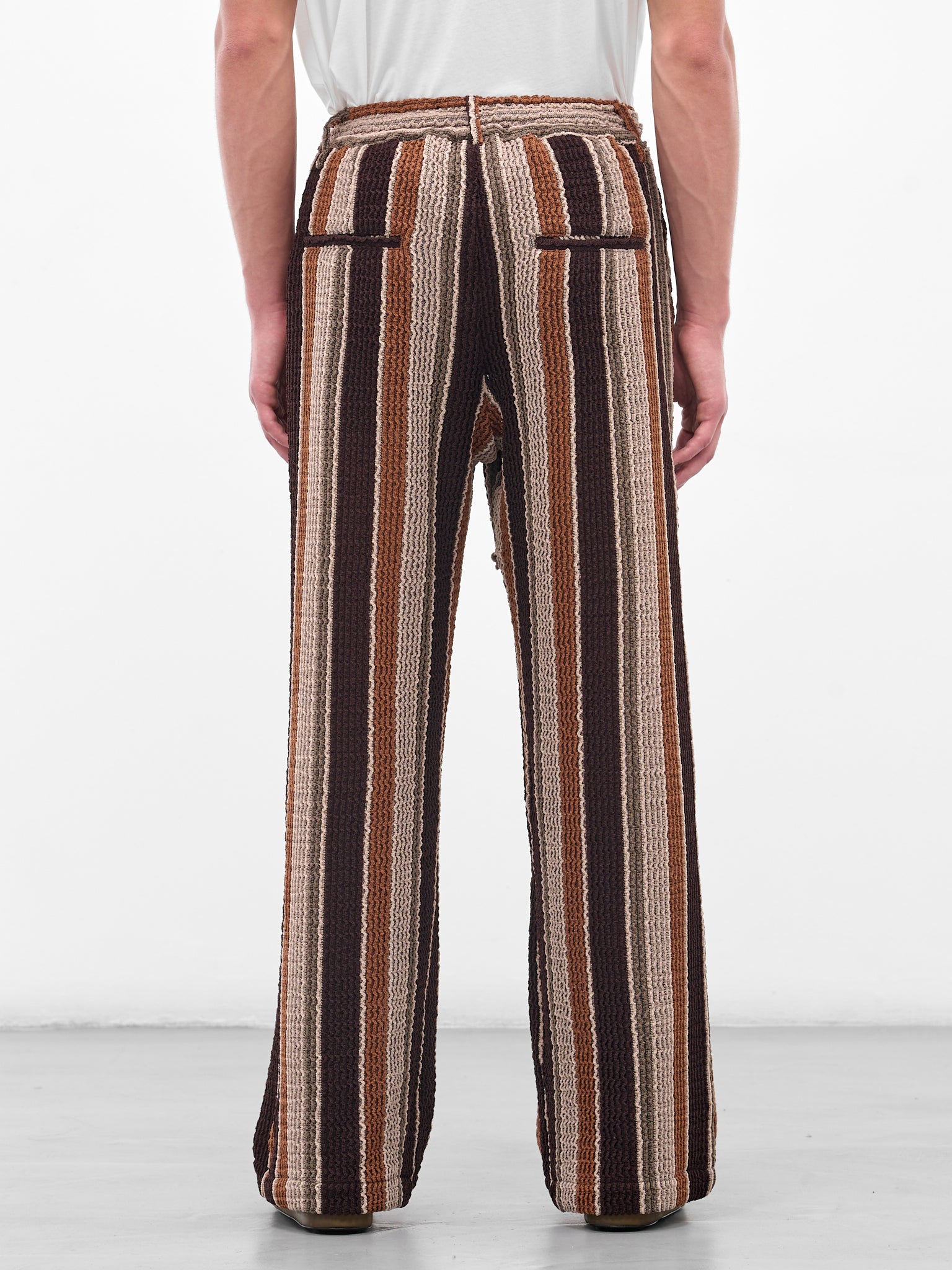 SONG FOR THE MUTE Striped Trousers | H.Lorenzo - back