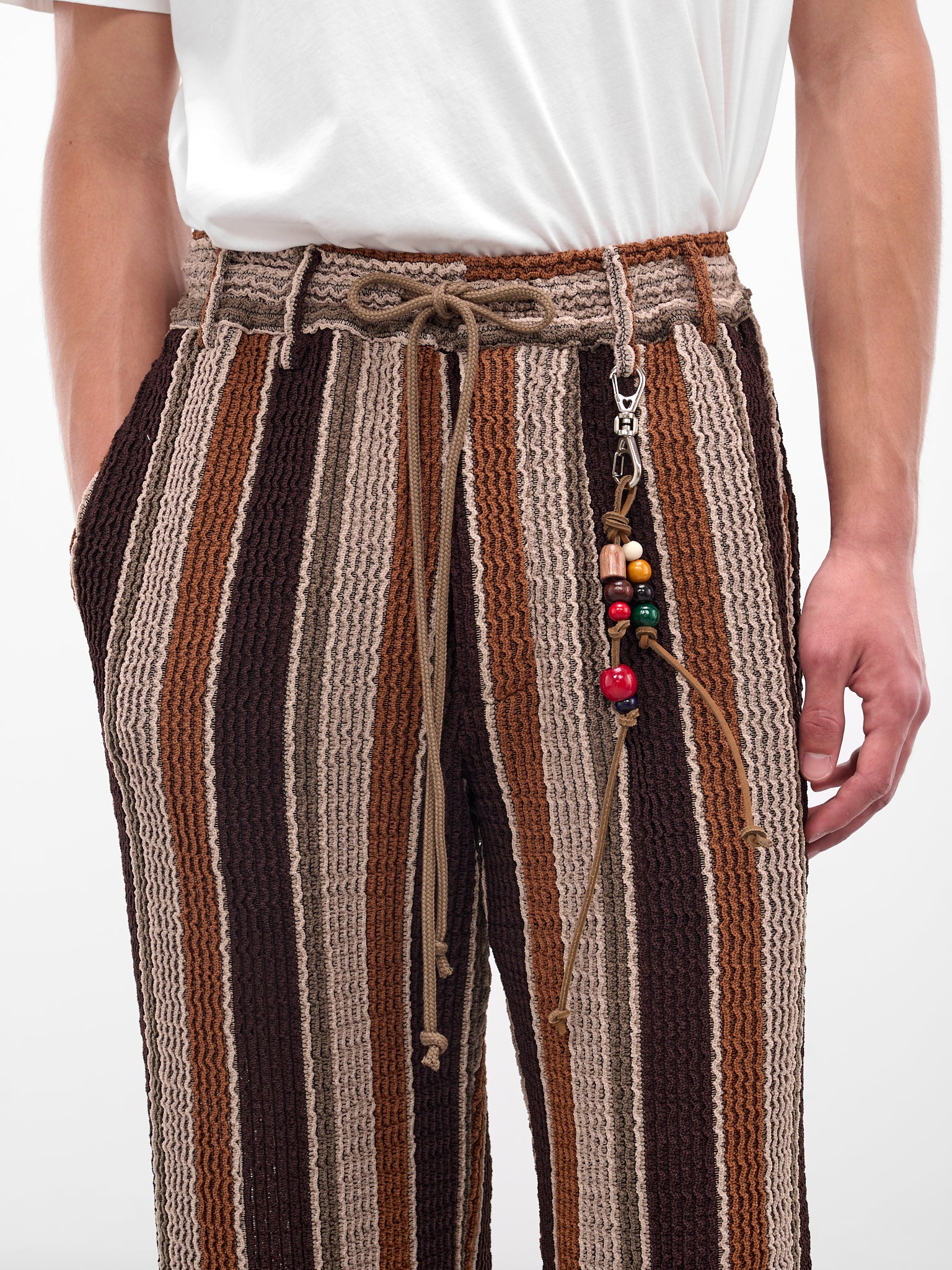 SONG FOR THE MUTE Striped Trousers | H.Lorenzo - detail 2