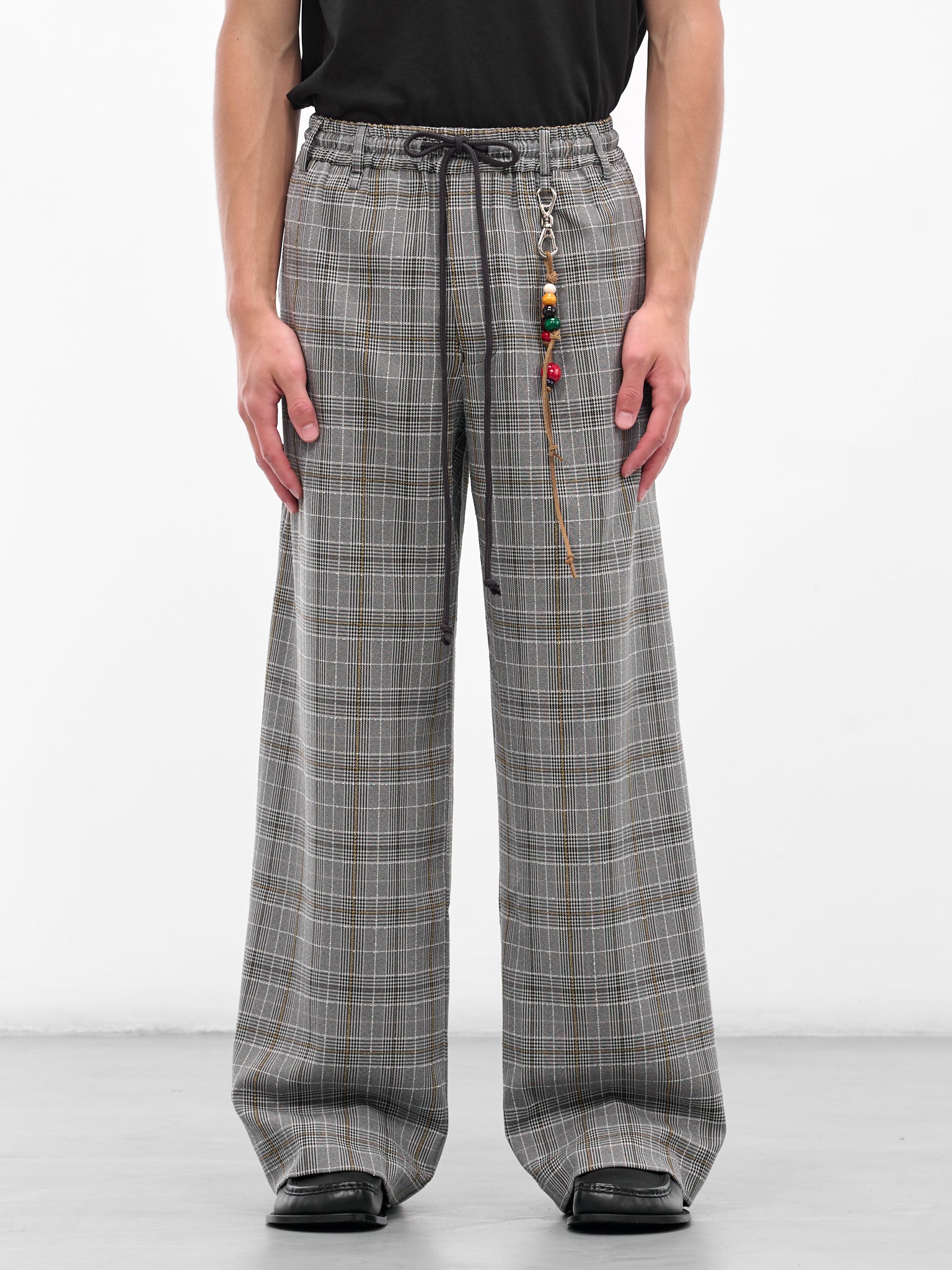 Gray Vintage Check Lounge Pants (252-MPT096-GREY)