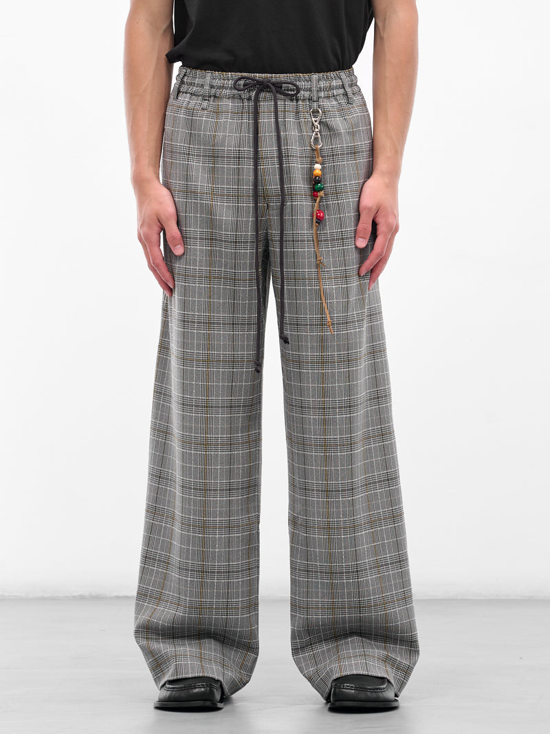 Gray Vintage Check Lounge Pants (252-MPT096-GREY)