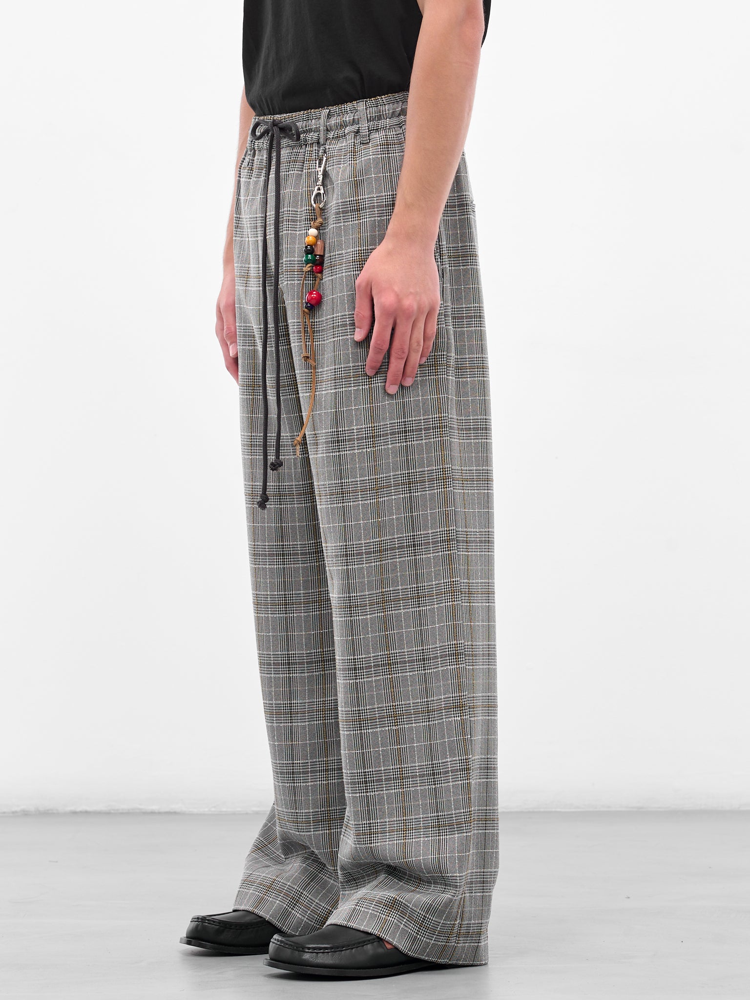 Gray Vintage Check Lounge Pants (252-MPT096-GREY)