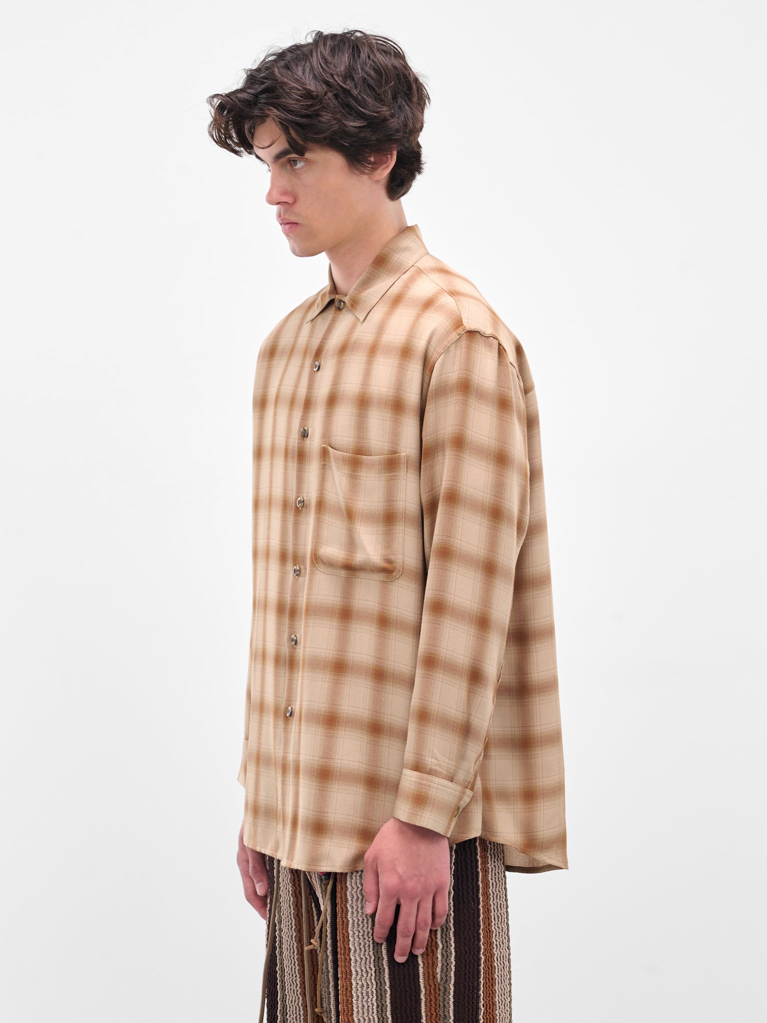 SONG FOR THE MUTE Plaid Shirt | H.Lorenzo - side