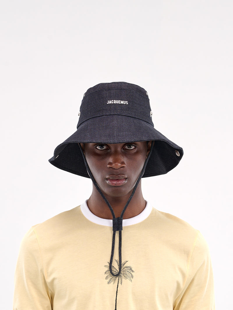 The De-Nîmes Denim Bucket Hat (255AC721-1782-NAVY)