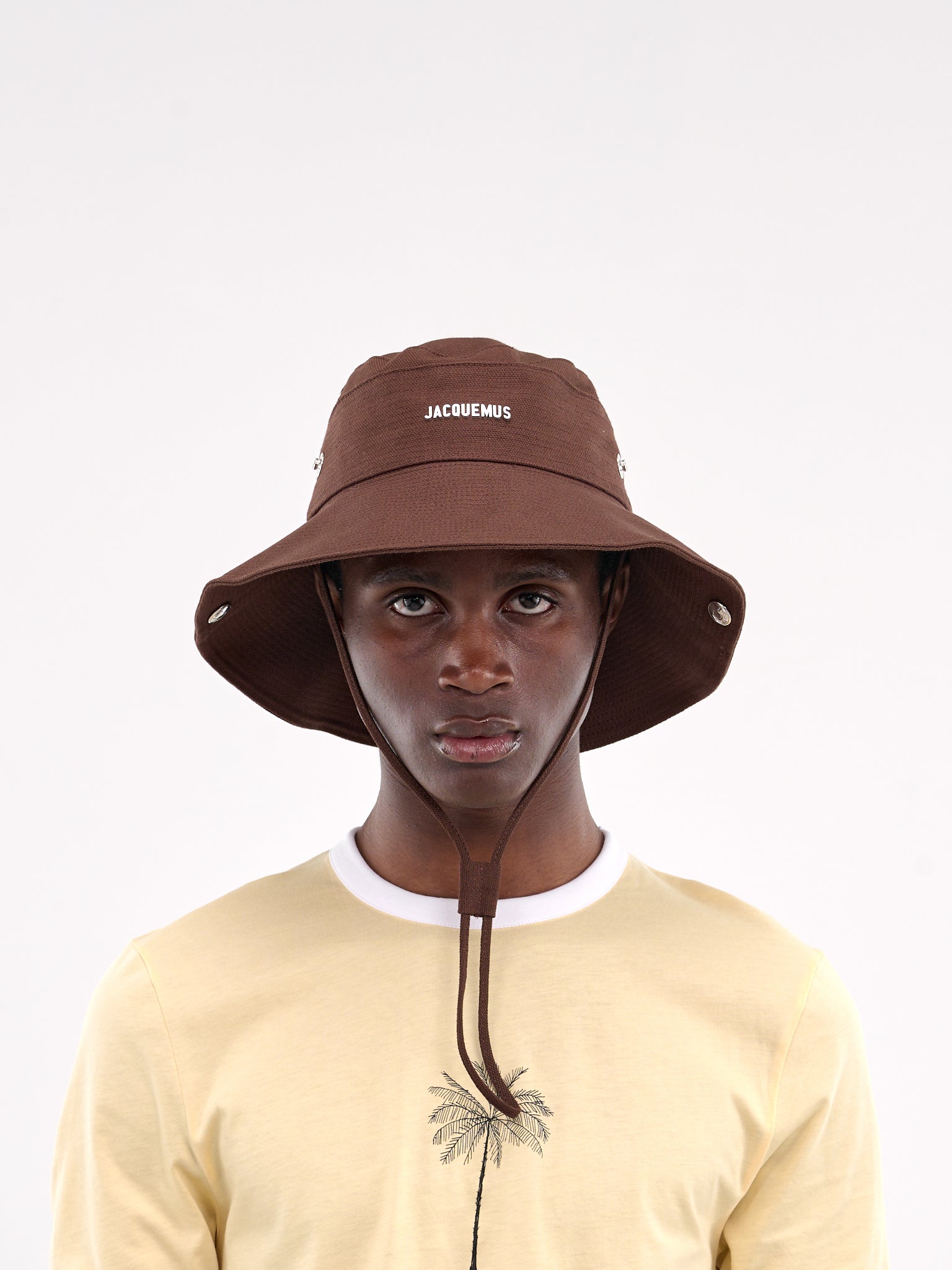 The De-Nîmes Denim Bucket Hat (255AC721-5035-BROWN)