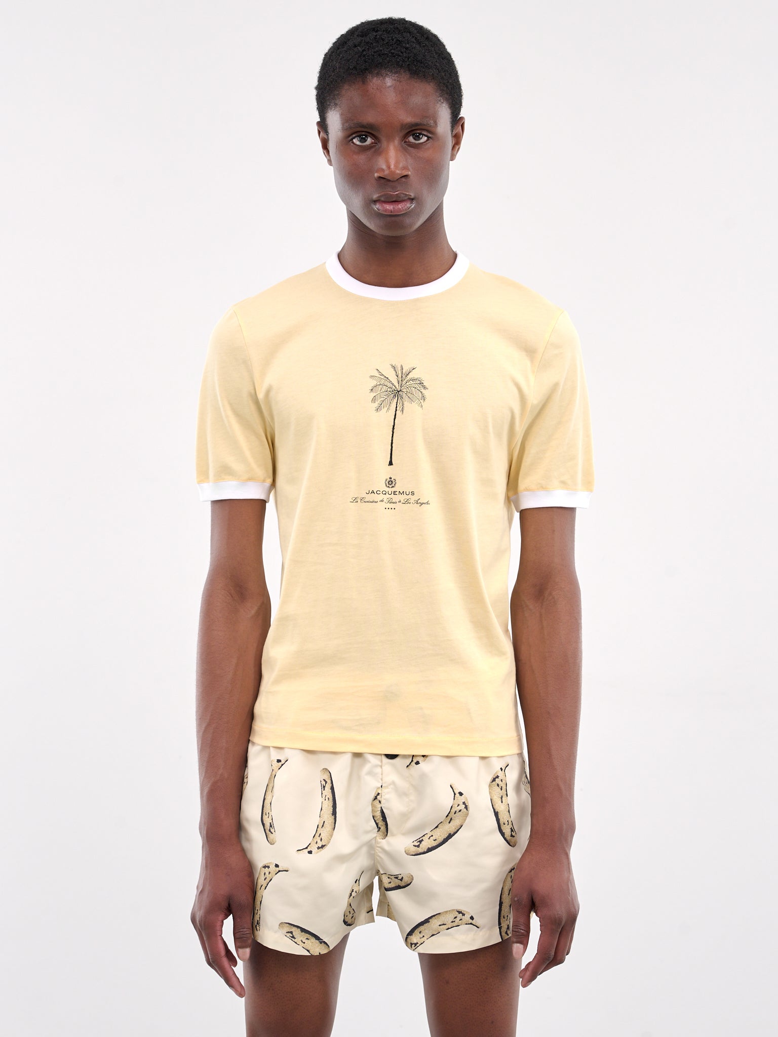 The Venice T-Shirt (255JS281-2463-PALM-TREE-BEIGE)