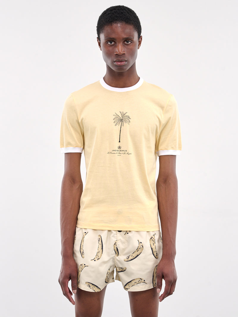 The Venice T-Shirt (255JS281-2463-PALM-TREE-BEIGE)