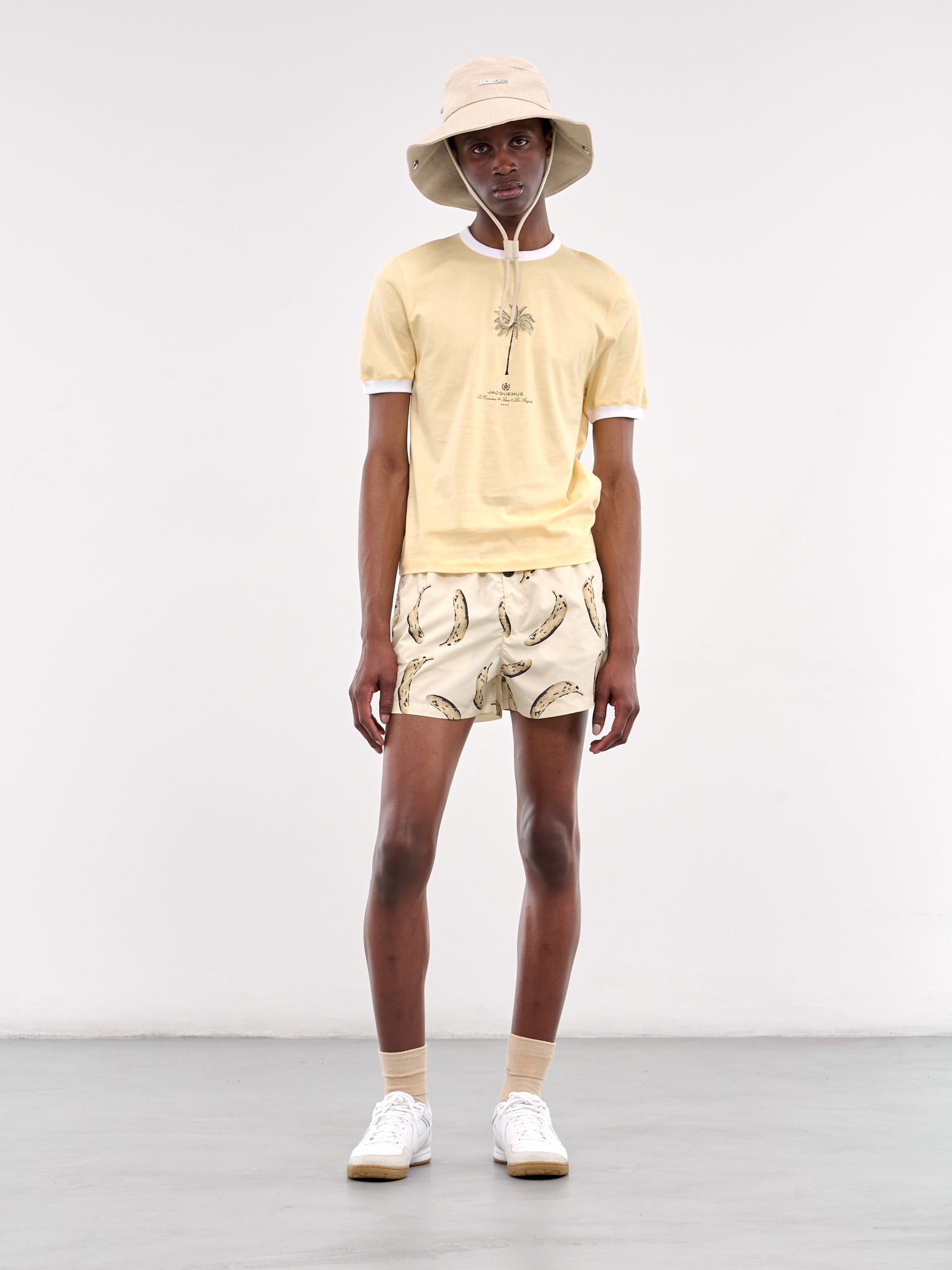 The Venice T-Shirt (255JS281-2463-PALM-TREE-BEIGE)