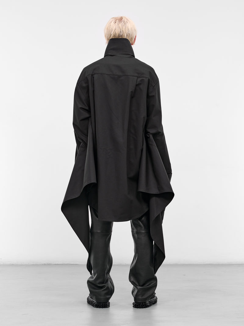 Black Wing Button-Up Shirt (25AW21SH164-BLACK)