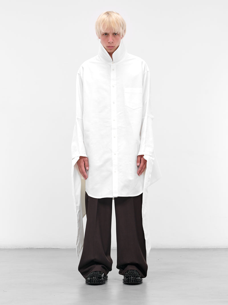 White Wing Button-Up Shirt (25AW21SH164-WHITE)