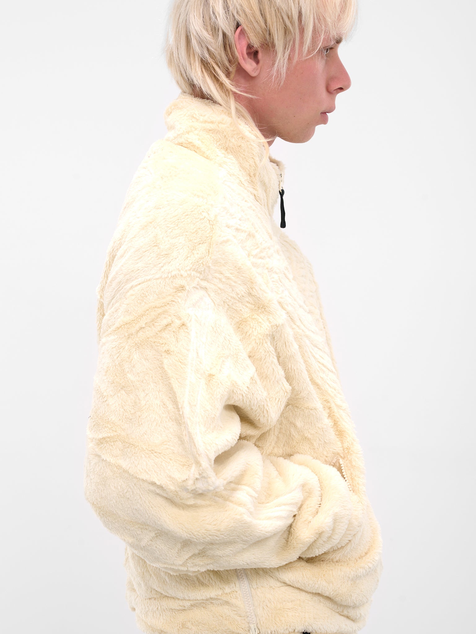 Ivory Skeletal Embroidery Fleece Sweater (25AW32BL232-IVORY)