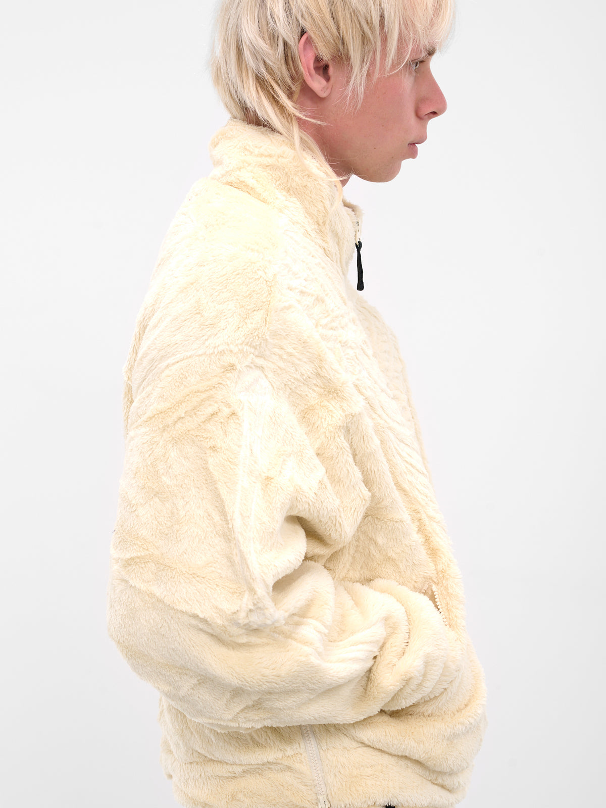Ivory Skeletal Embroidery Fleece Sweater (25AW32BL232-IVORY)