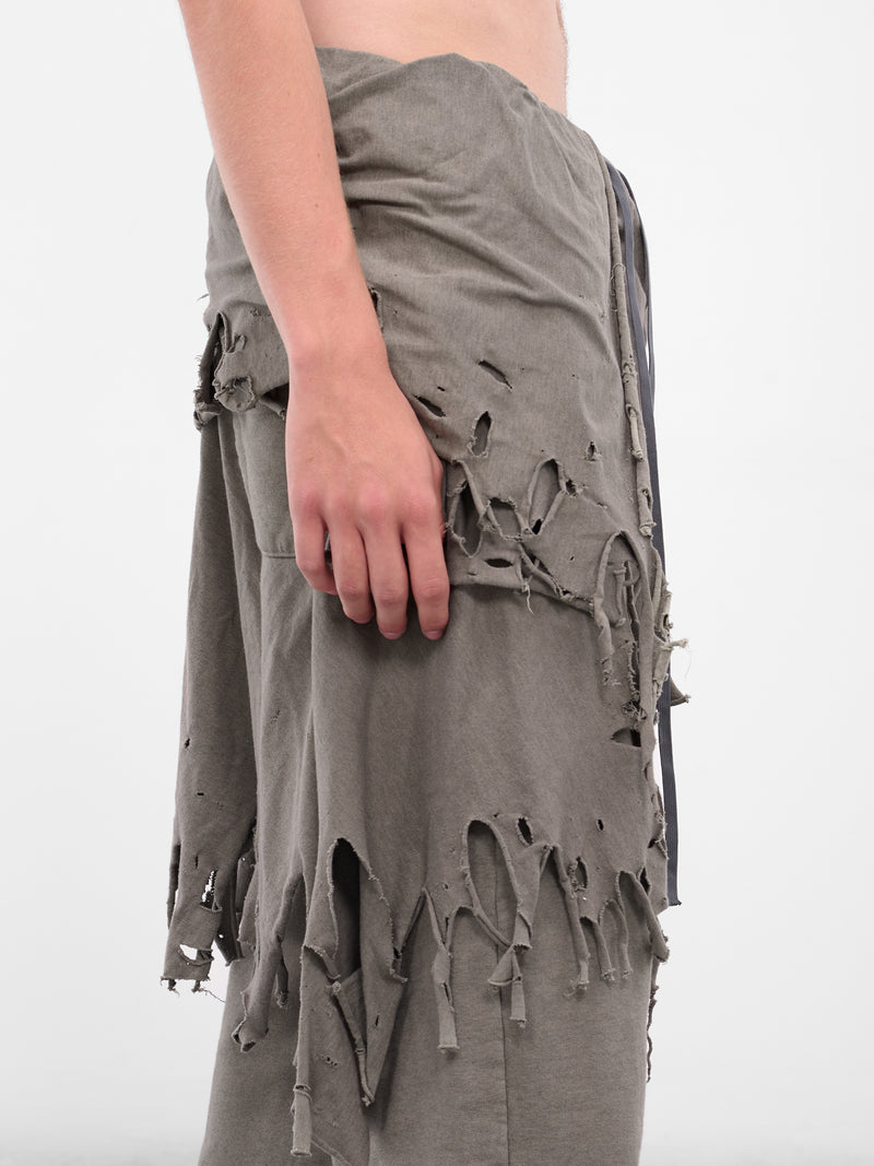 Gray Distressed Layering Sweatpants (25AW34PT327-GREY)