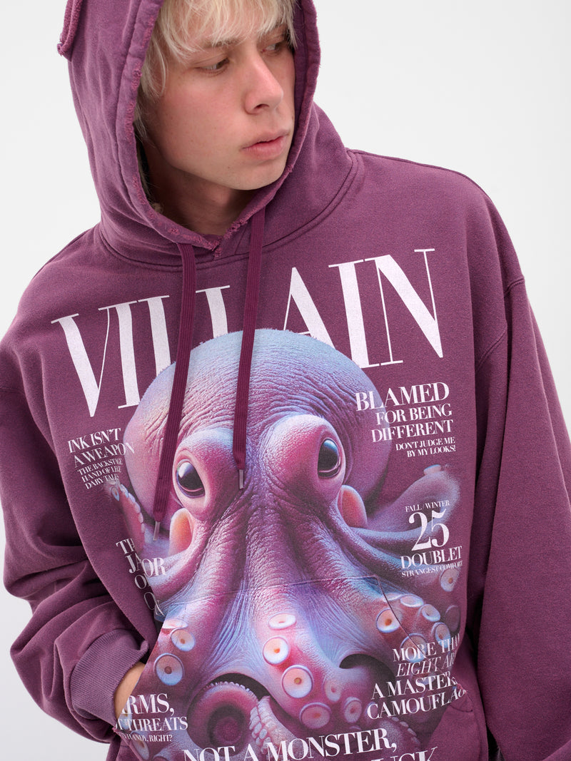 Purple Octopus Villain Hoodie (25AW47CS410-PURPLE)