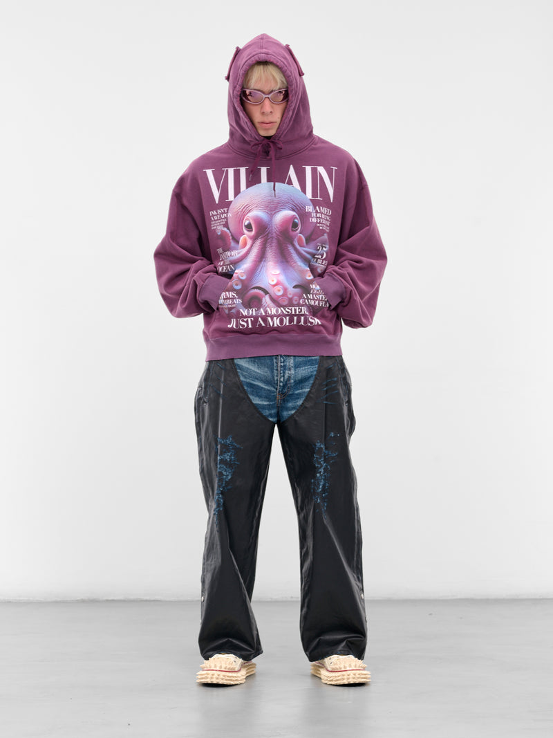 Purple Octopus Villain Hoodie (25AW47CS410-PURPLE)